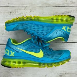 Nike Air Max+ 2013 Gamma Blue Volt SZ 9 WMN [A104